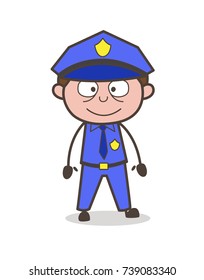 Surprised Happy Inspector Character Vector