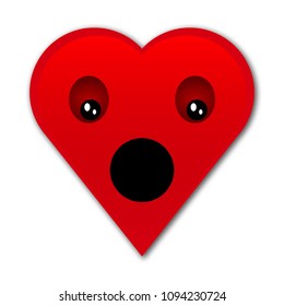 Surprised Heart Emoji
