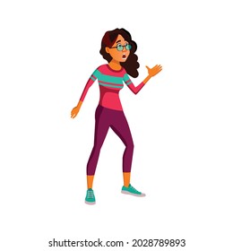 surprised hispanic woman on seasonal discount sale in store cartoon vector. surprised hispanic woman on seasonal discount sale in store character. isolated flat cartoon illustration