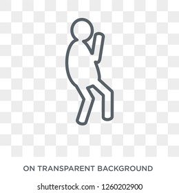 surprised human icon. Trendy flat vector surprised human icon on transparent background from Feelings collection. High quality filled surprised human symbol use for web and mobile