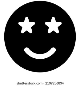 surprised icon with black color