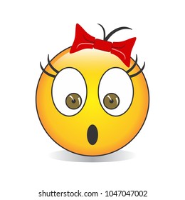 Surprised Isolated Emoji Vector