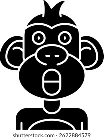 Surprised Line vector Icon Design