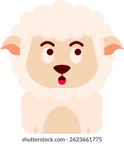 Design de ícone de vetor de linha surpreso