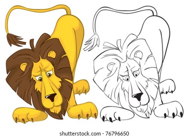 6,402 Cute lion outline Images, Stock Photos & Vectors | Shutterstock