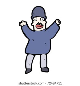 Cartoon überrascht