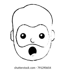 surprised man face expresion facial style