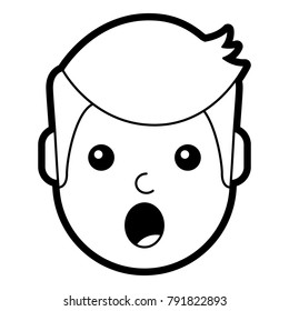 surprised man face expresion facial style