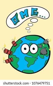 The surprised mined planet