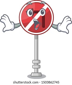 Surprised no left turn with cartoon shape