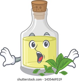 Surprised peppermint oil in the character bottles