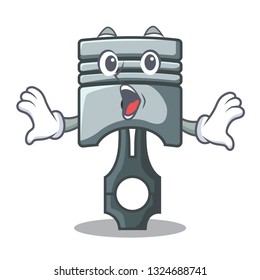 Surprised piston isolated in the cartoon shape