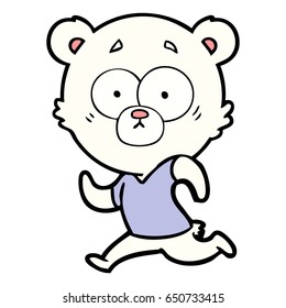 surprised polar bear cartoon