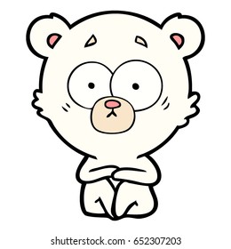 surprised polar bear cartoon