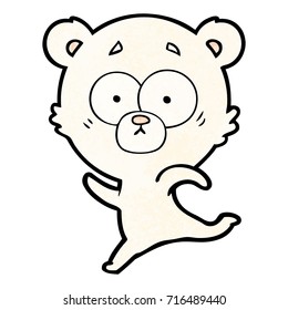 surprised polar bear cartoon