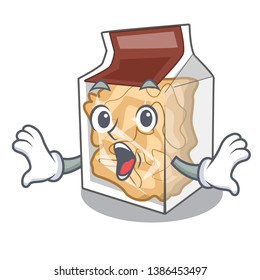 Surprised pork rinds in the mascot shape
