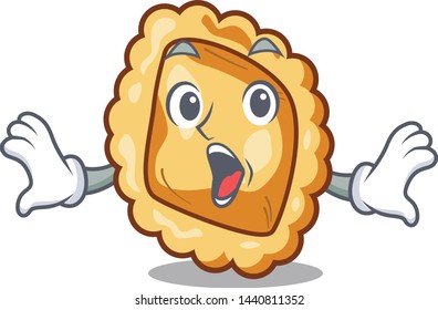 Surprised ravioli isolated with in the character