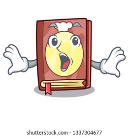Surprised recipe book in the cartoon shape