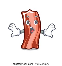 Surprised ribs mascot cartoon style