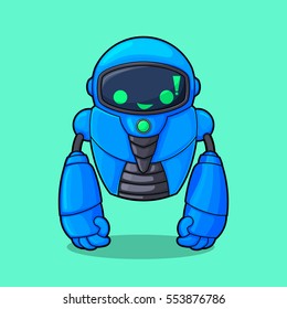 Surprised Robot Cartoon Character
