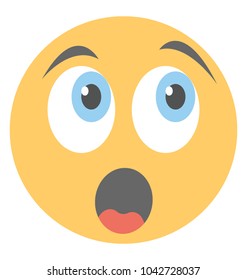 
A surprised and shocked smiley
