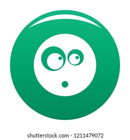 Surprised smile icon. Vector simple illustration of surprised smile icon isolated on white background