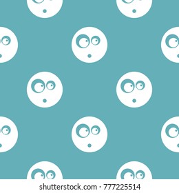 Surprised smile icon. Vector simple illustration of surprised smile icon isolated on white background