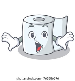Surprised tissue character cartoon style