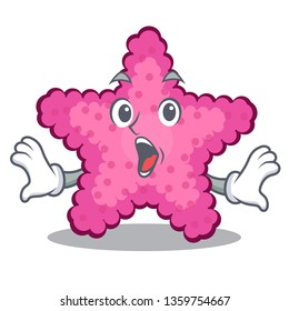 Surprised toy pink starfish the character table