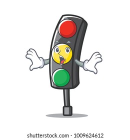 Surprised traffic light character cartoon Surprised traffic light character cartoon