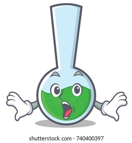 Surprised tube laboratory character cartoon