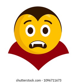 Surprised vampire emoji icon