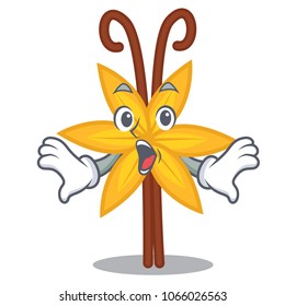 Surprised vanilla mascot cartoon style