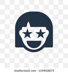 Surprised vector icon isolated on transparent background, Surprised transparency concept can be used web and mobile