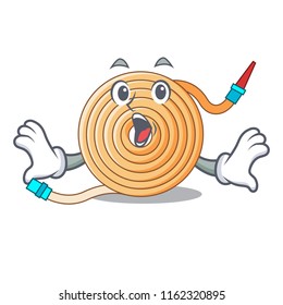 Surprised water hose to extinguish the fire