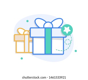 Surprising gift set, gift idea concept,Gift Box