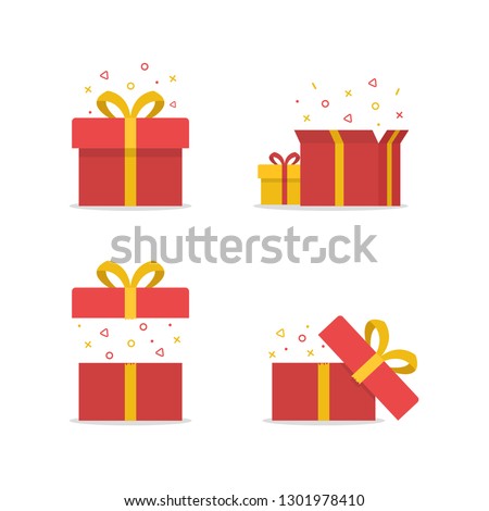Surprising gift set, gift idea concept,Gift Box