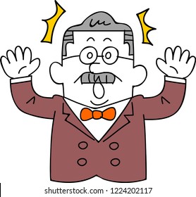 A surprising, male man of assets who is shocked