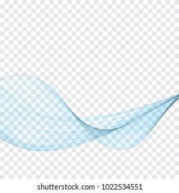 Surprisingly smooth abstract blue wave.