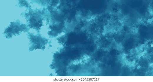 Surreal Abstract Movement of Airy Blue-Green Cloud-Like Formations

