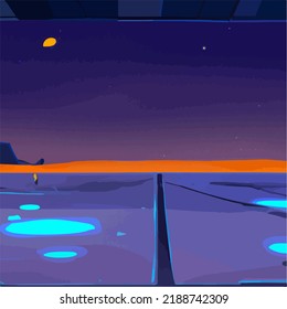 A surreal and abstract space scene