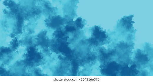 Surreal and Airy Cloud Textures Flowing in a Stormy Wash of Blue-Green Mist

