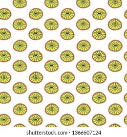 Surreal citrus seamless pattern in vector illustration. Summer and spring design. Citrus with eyes