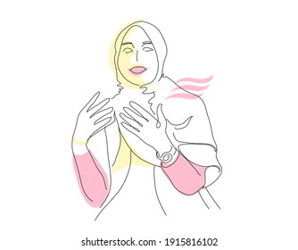 Surreal Face of Hijab Muslimah