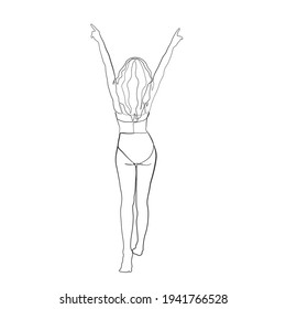 Surreal Faces Kontinuierliche Linie, Zeichnung von Gesichtern und Frisur, Mode-Konzept, Frau Schönheit minimalistisch, Vektorgrafik ziemlich sexy. Zeitgenössisches Porträt