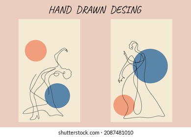 Surreal Faces Kontinuierliche Linie, Zeichnung von Gesichtern und Frisur, Mode-Konzept, Frau Schönheit minimalistisch, Vektorgrafik ziemlich sexy. Zeitgenössisches Porträt
