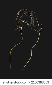 Surreal Faces Continuous line, drawing of set faces and hairstyles, fashion concept, woman's beauty, minimalist, vector illustration, pretty sexy. Love yourself and take care of yourself.