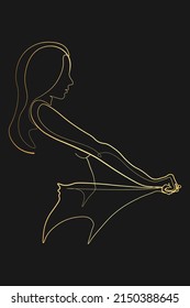 Surreal Faces Continuous line, drawing of set faces and hairstyles, fashion concept, woman's beauty, minimalist, vector illustration, pretty sexy. Love yourself and take care of yourself.