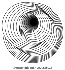 Surreal Geometric Wave Design Art elements. Vector trend minimal background.