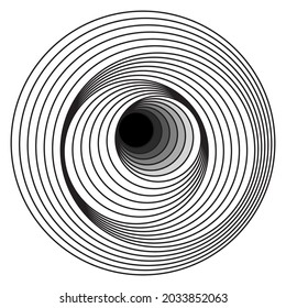 Surreal Geometric Wave Design Art elements. Vector trend minimal background.